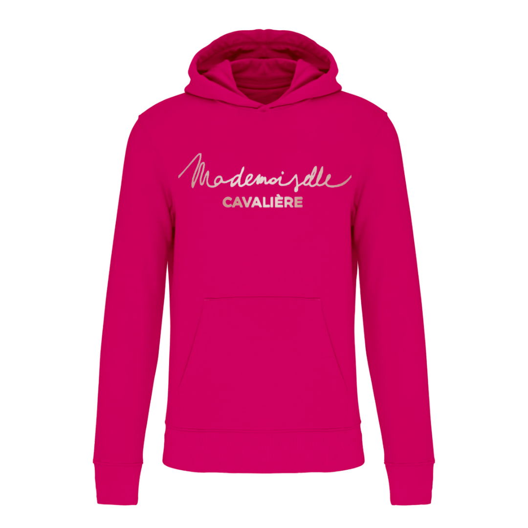 SWEAT FILLE FUCHSIA / Logo au choix