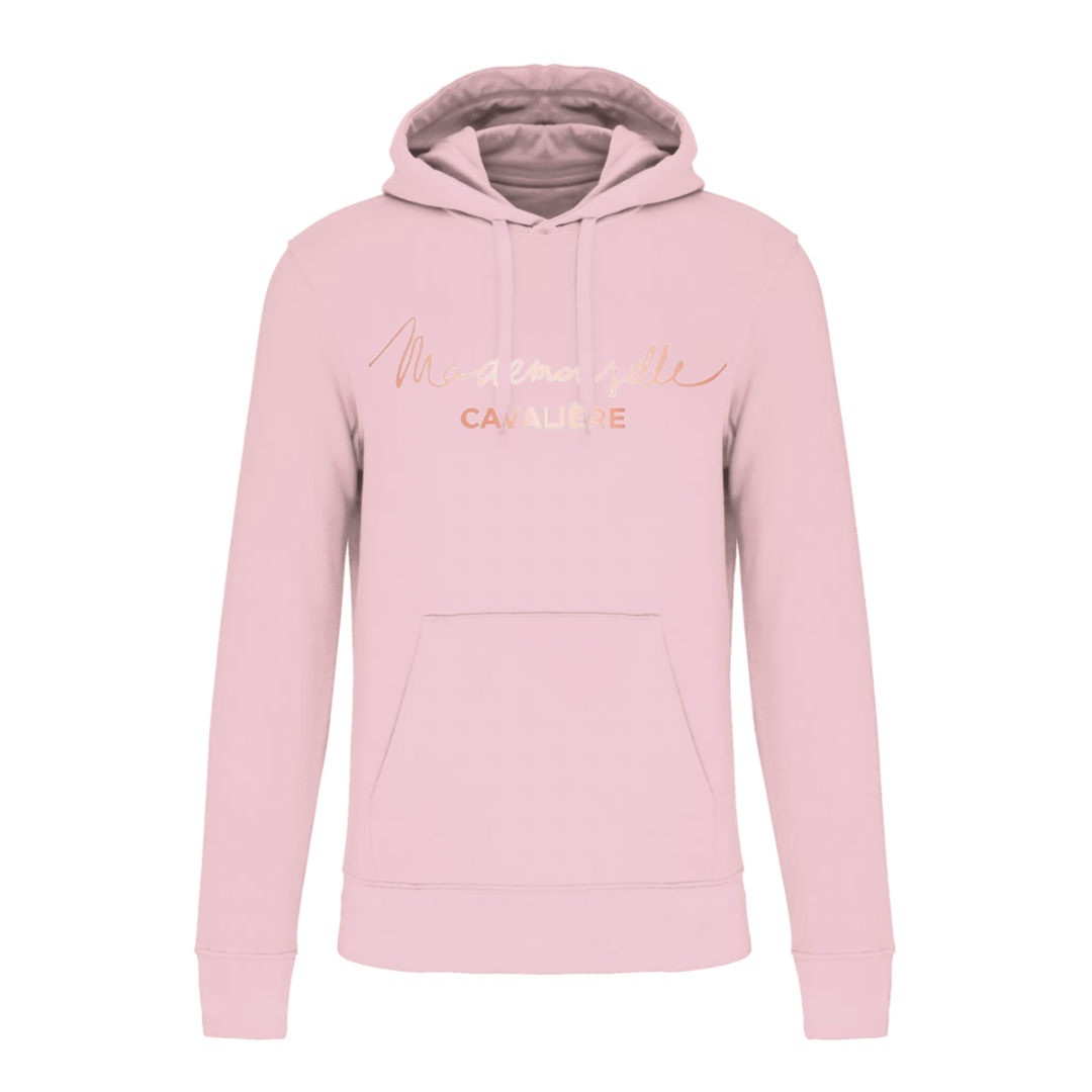 SWEAT FILLE PALE PINK / Logo au choix