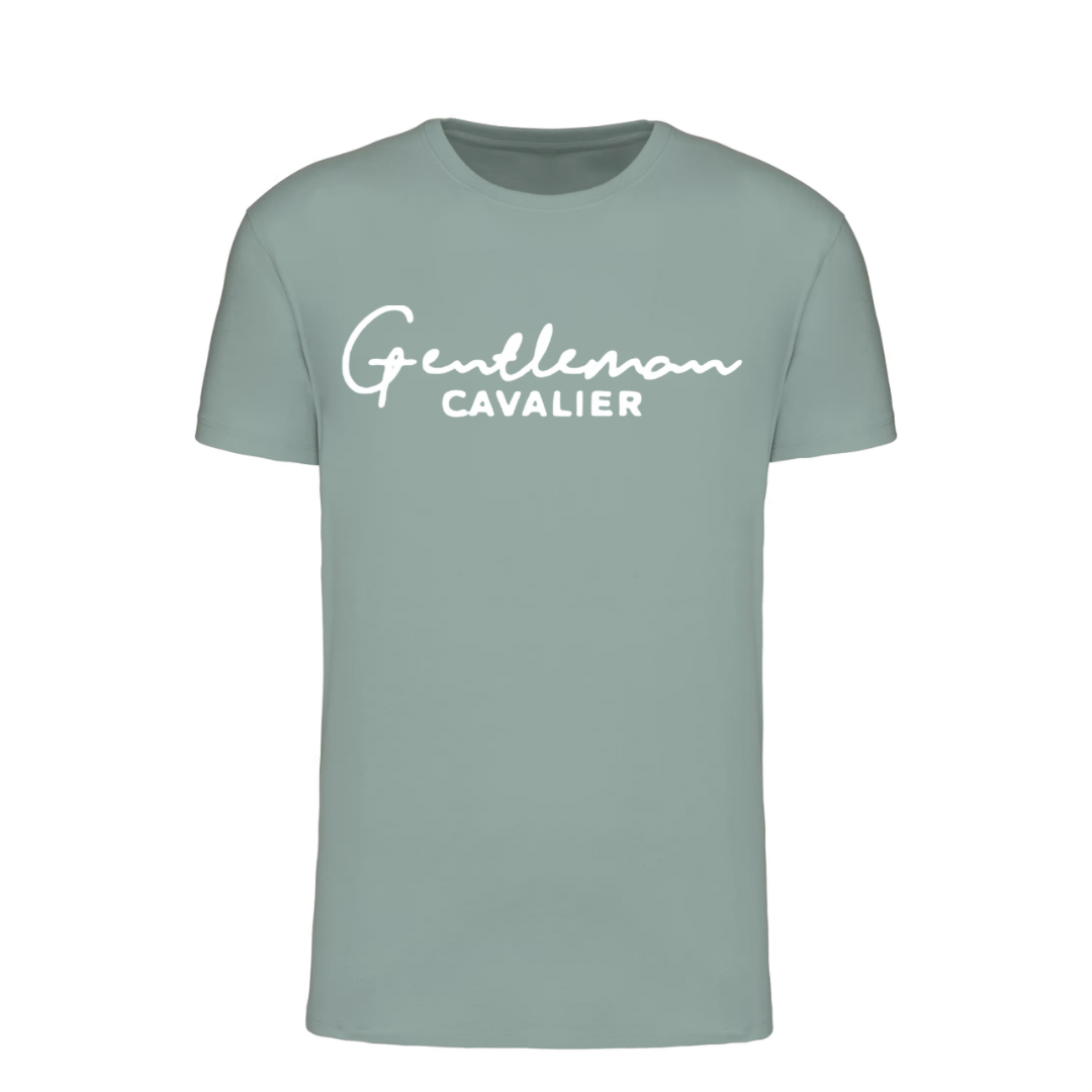 T-SHIRT GARÇON SAGE / BLANC