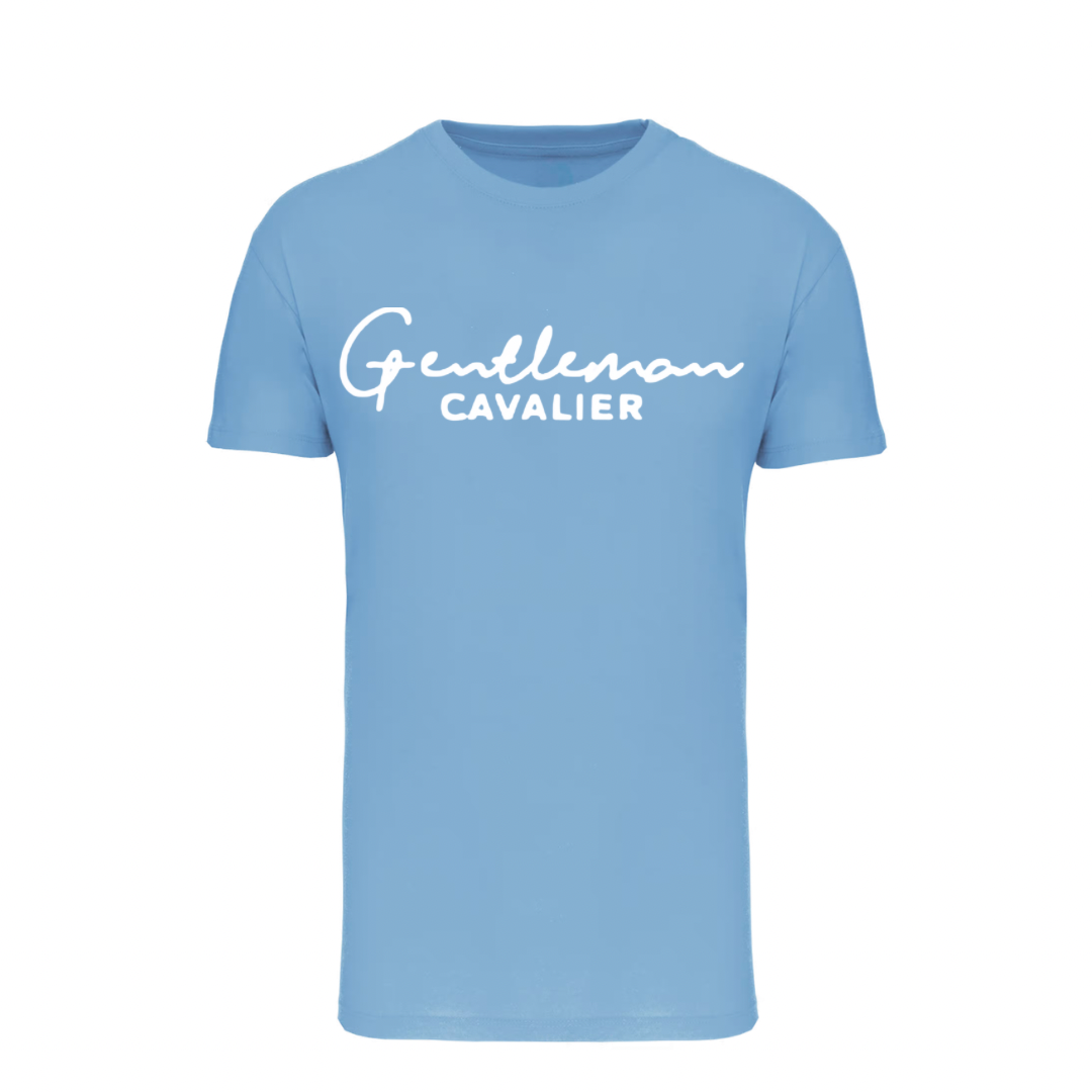 T-SHIRT GARÇON SKY BLUE / BLANC