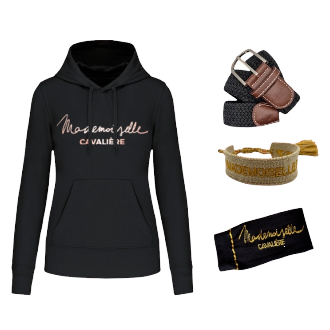 Pack SWEAT « BLACK/GOLD » & Casquette & Bracelet & Chaussettes