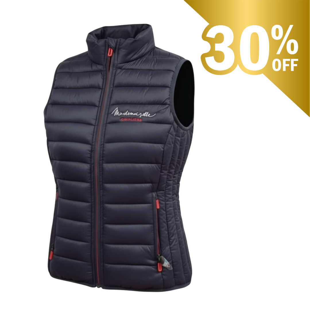 DOUDOUNE SANS MANCHE BRODÉE MADEMOISELLE CAVALIÈRE