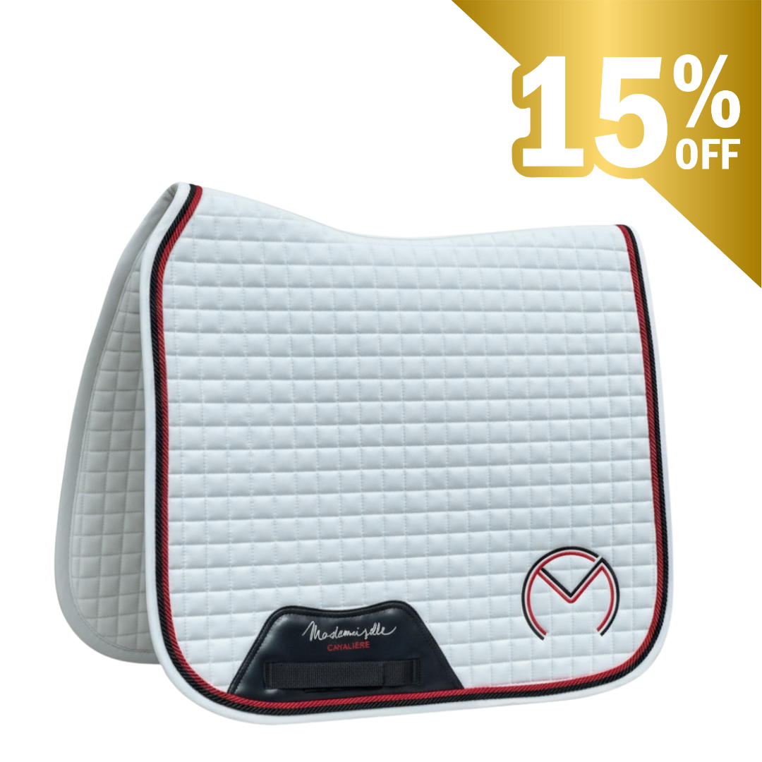 TAPIS DRESSAGE BLANC/FRANCE