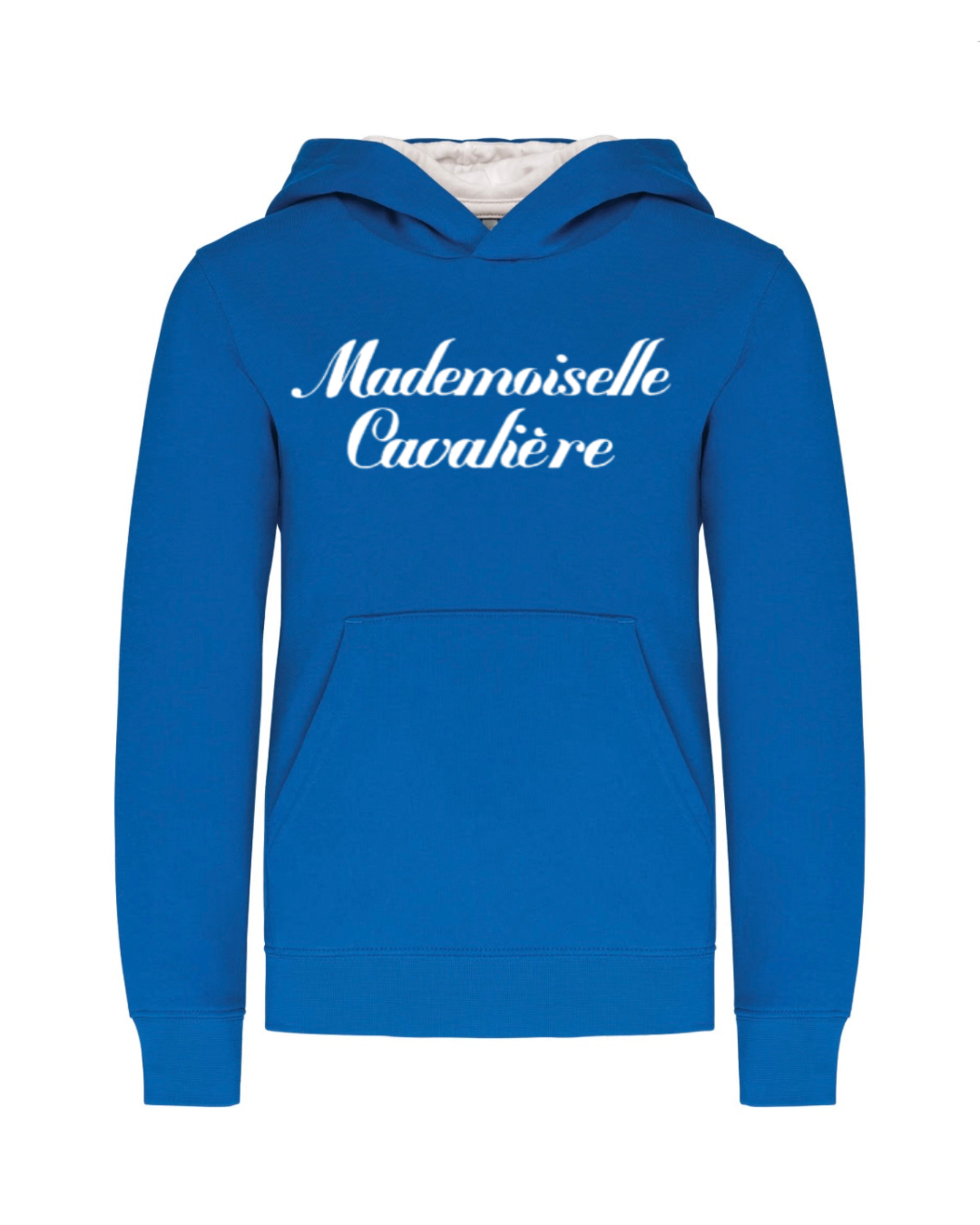 SWEAT FILLE ROYAL BLUE/WHITE