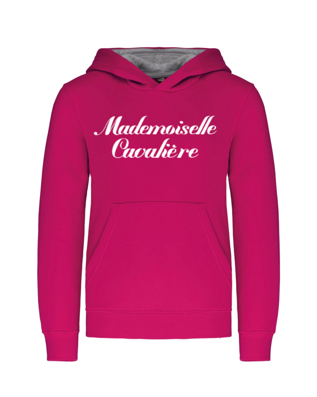 SWEAT FILLE FUCHSIA/GREY