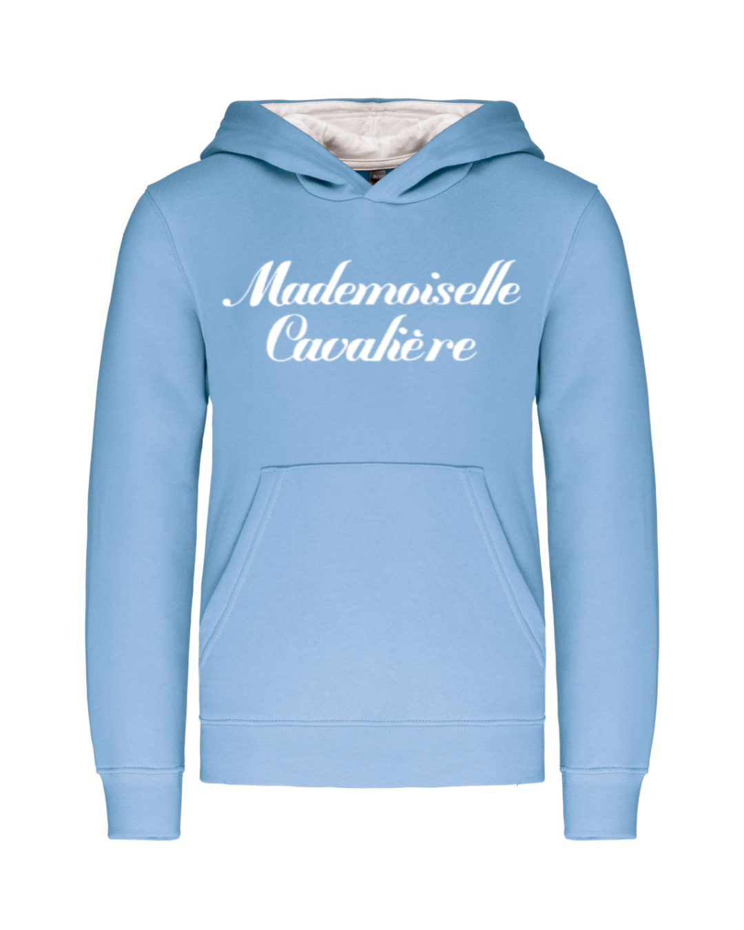 SWEAT FILLE SKY BLUE/WHITE