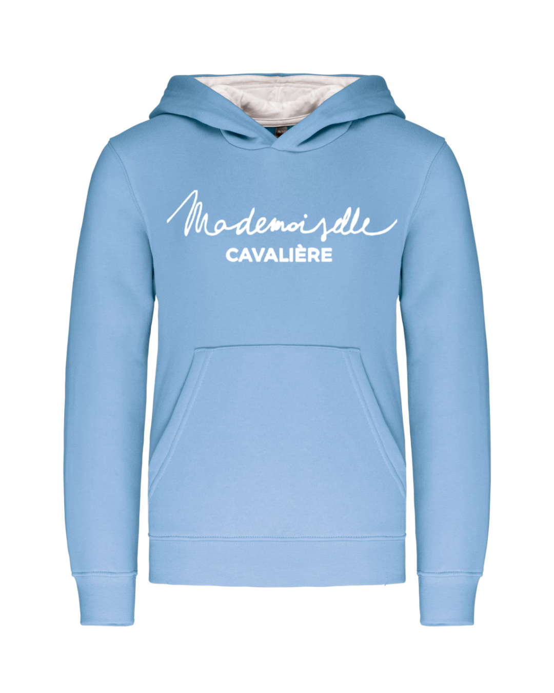 SWEAT FILLE SKY BLUE/WHITE