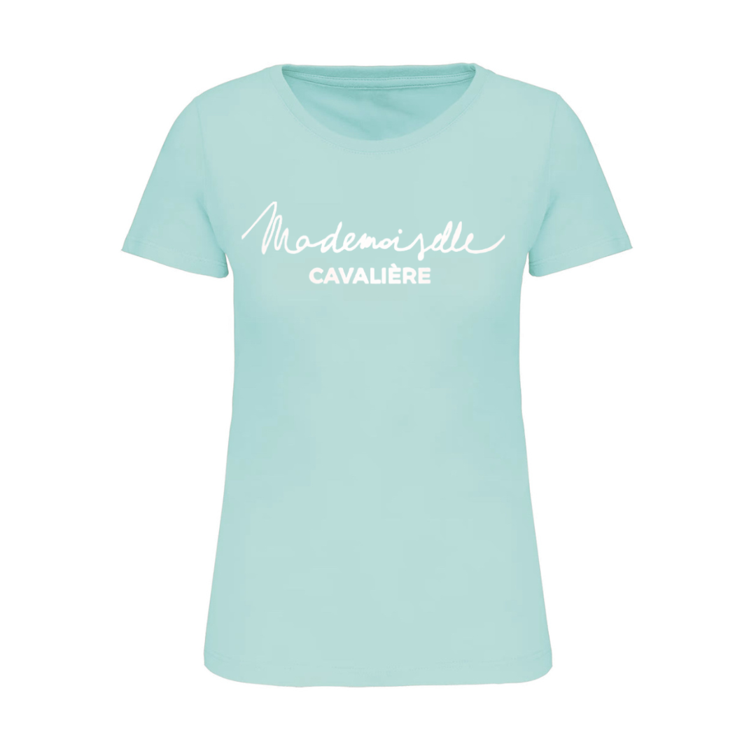 T-SHIRT M.C MINT / LOGO BLANC