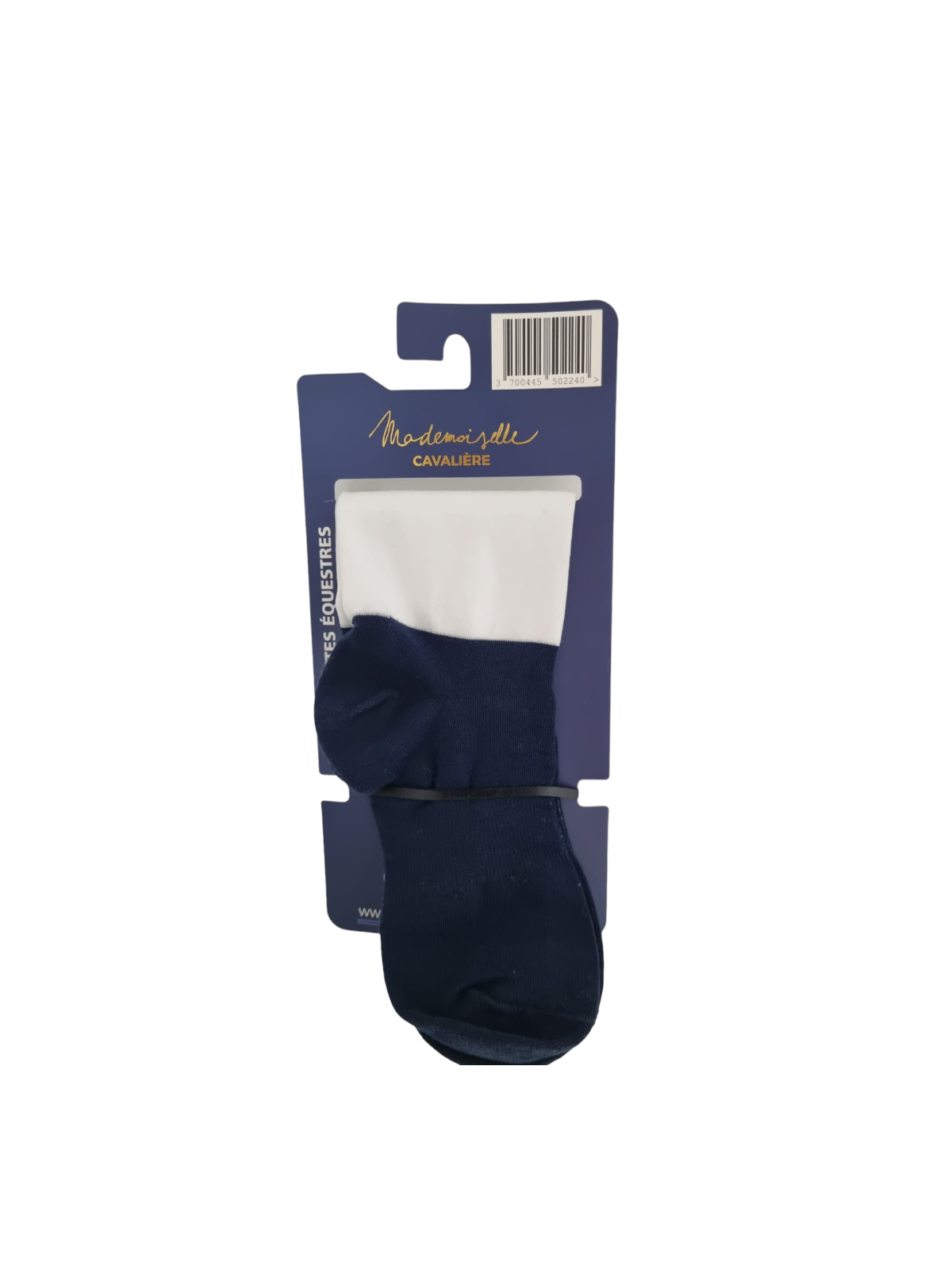 CHAUSSETTES M.C PRINTEMPS/ETE BLANCHE/NAVY