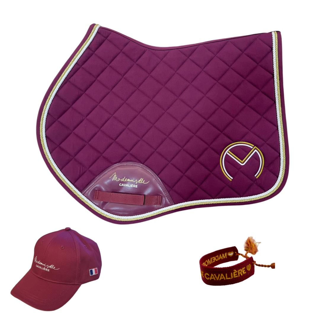 Pack Tapis M.C Bordeaux & Casquette & Bracelet