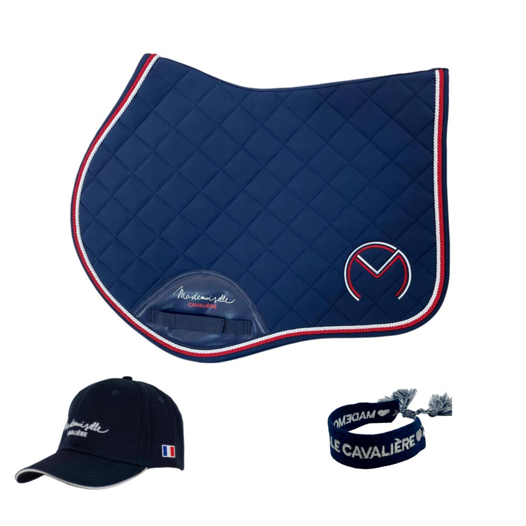 Pack Tapis M.C Navy & Casquette & Bracelet