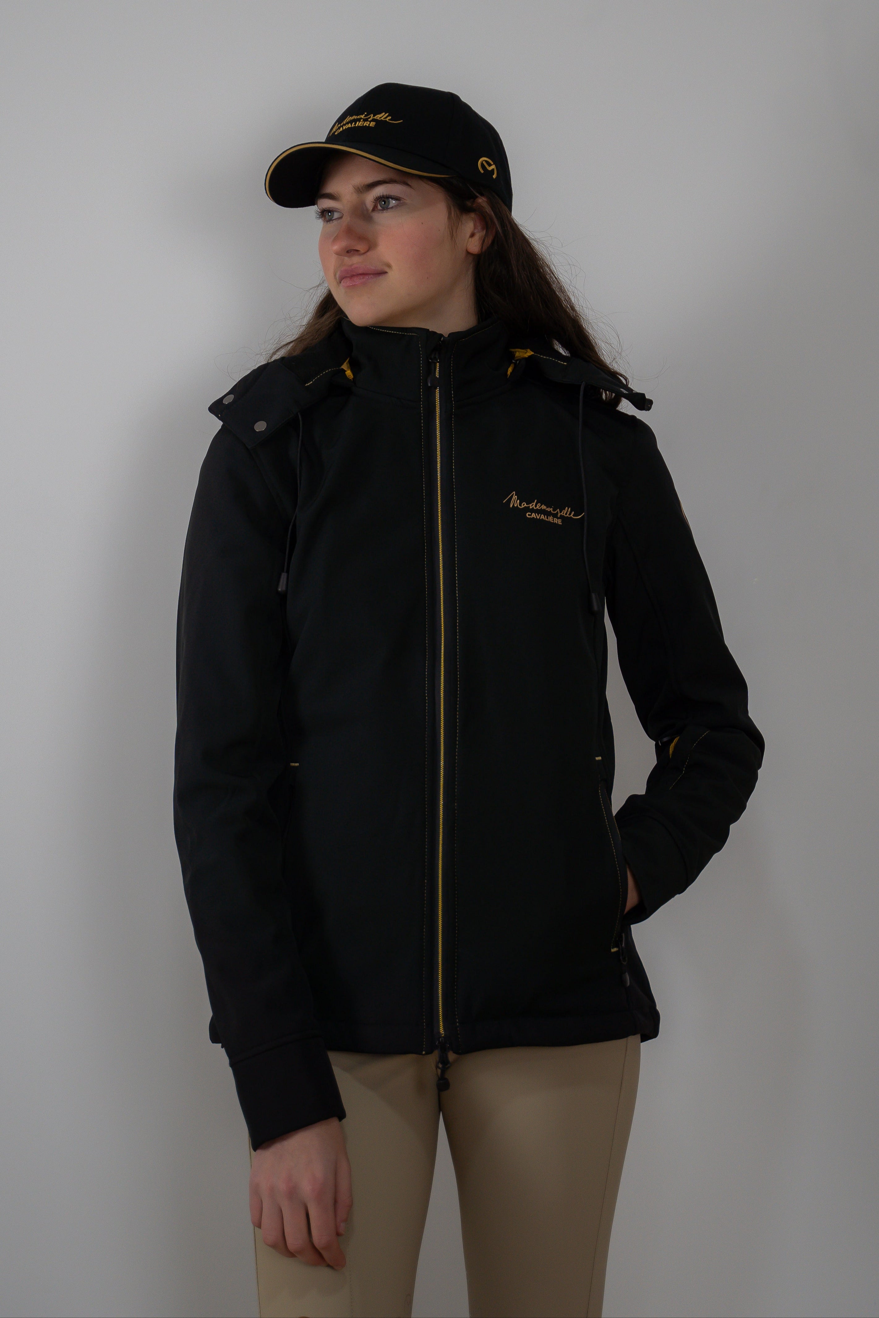 BLOUSON SOFTSHELL BLACK/GOLD SO CHIC