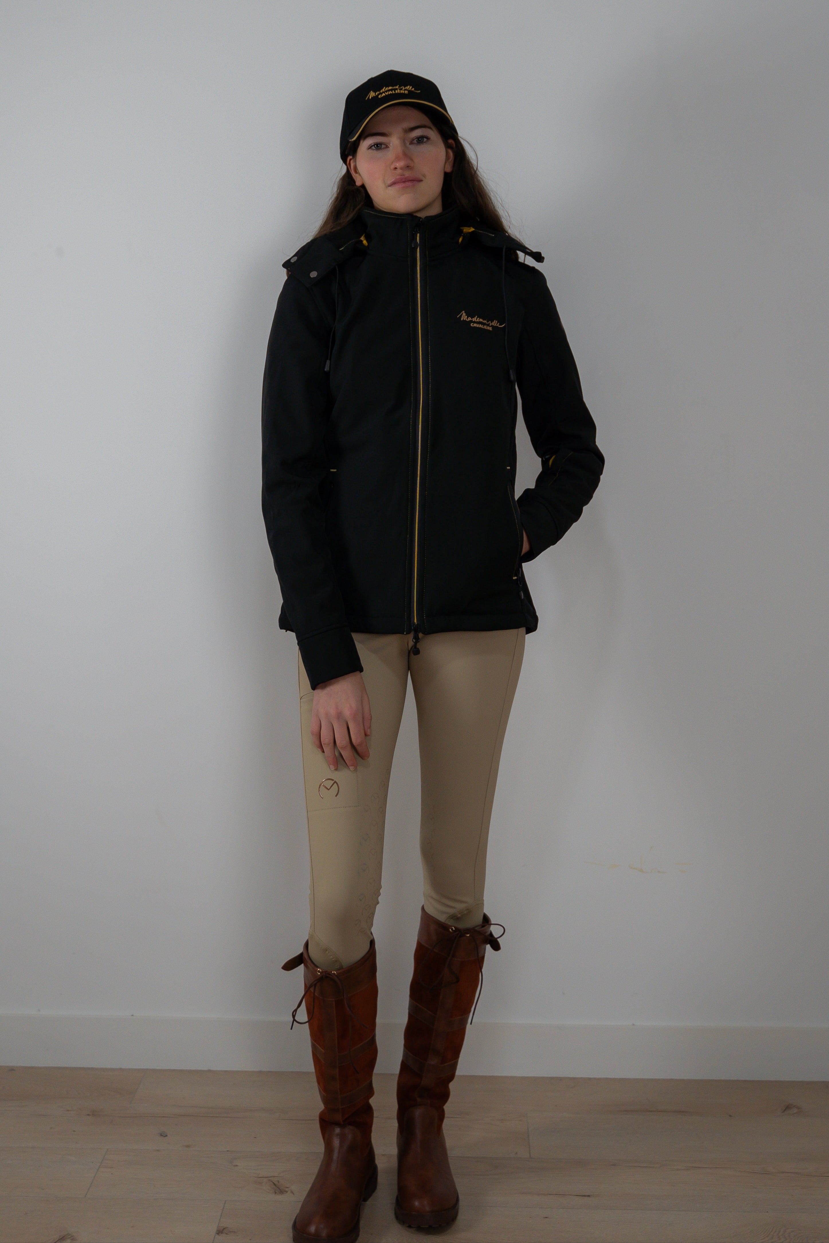 BLOUSON SOFTSHELL BLACK/GOLD SO CHIC