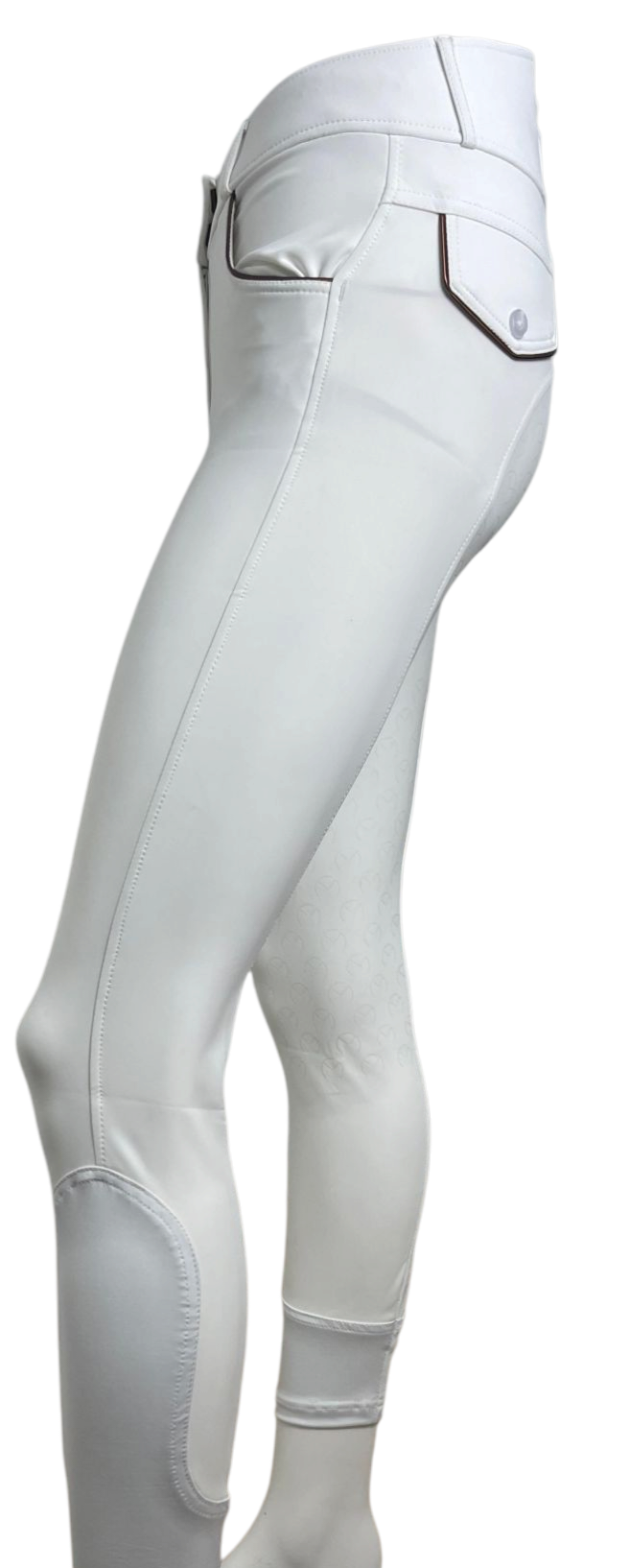 PANTALON « DRESSAGE » FULL GRIP BLANC/GOLD