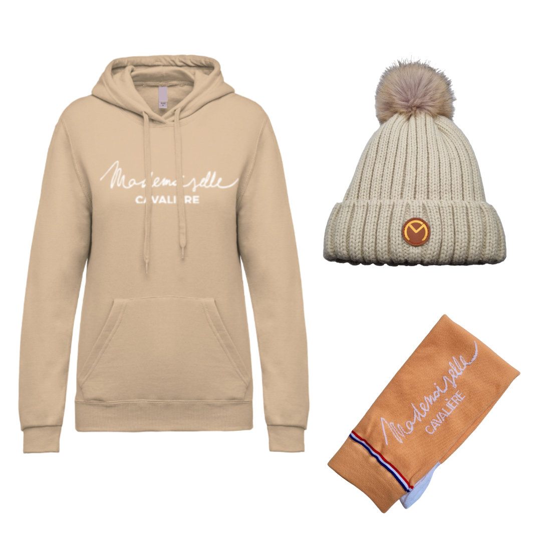 Pack Sweat Capuche M.C SAND & Bonnet & Chaussette