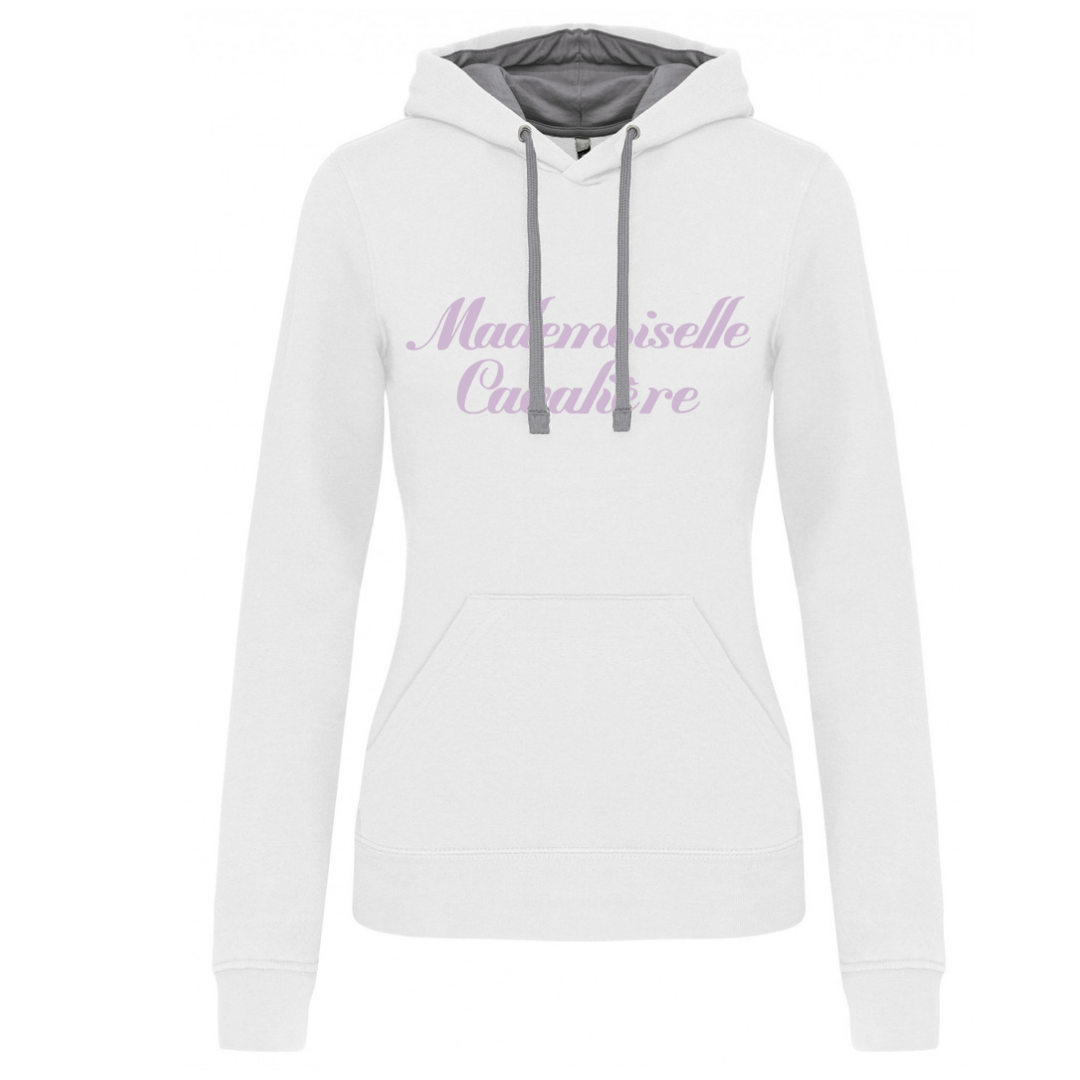 SWEATSHIRT SO FUN BICOLOR WHITE/LIGHT GREY/MAUVE