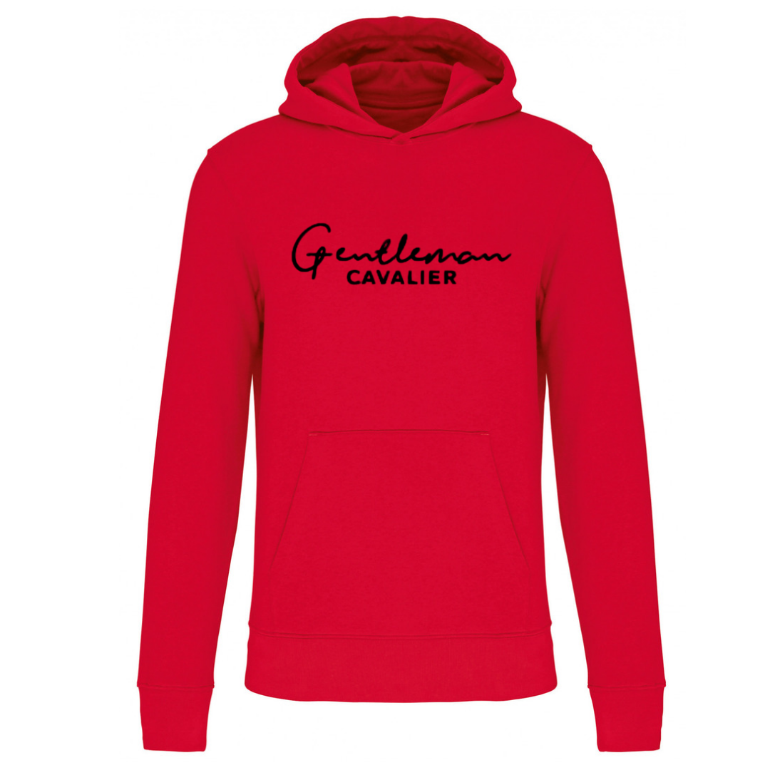 RED BOY’S HOODED SWEATSHIRT / LOGO OF YOUR CHOICE