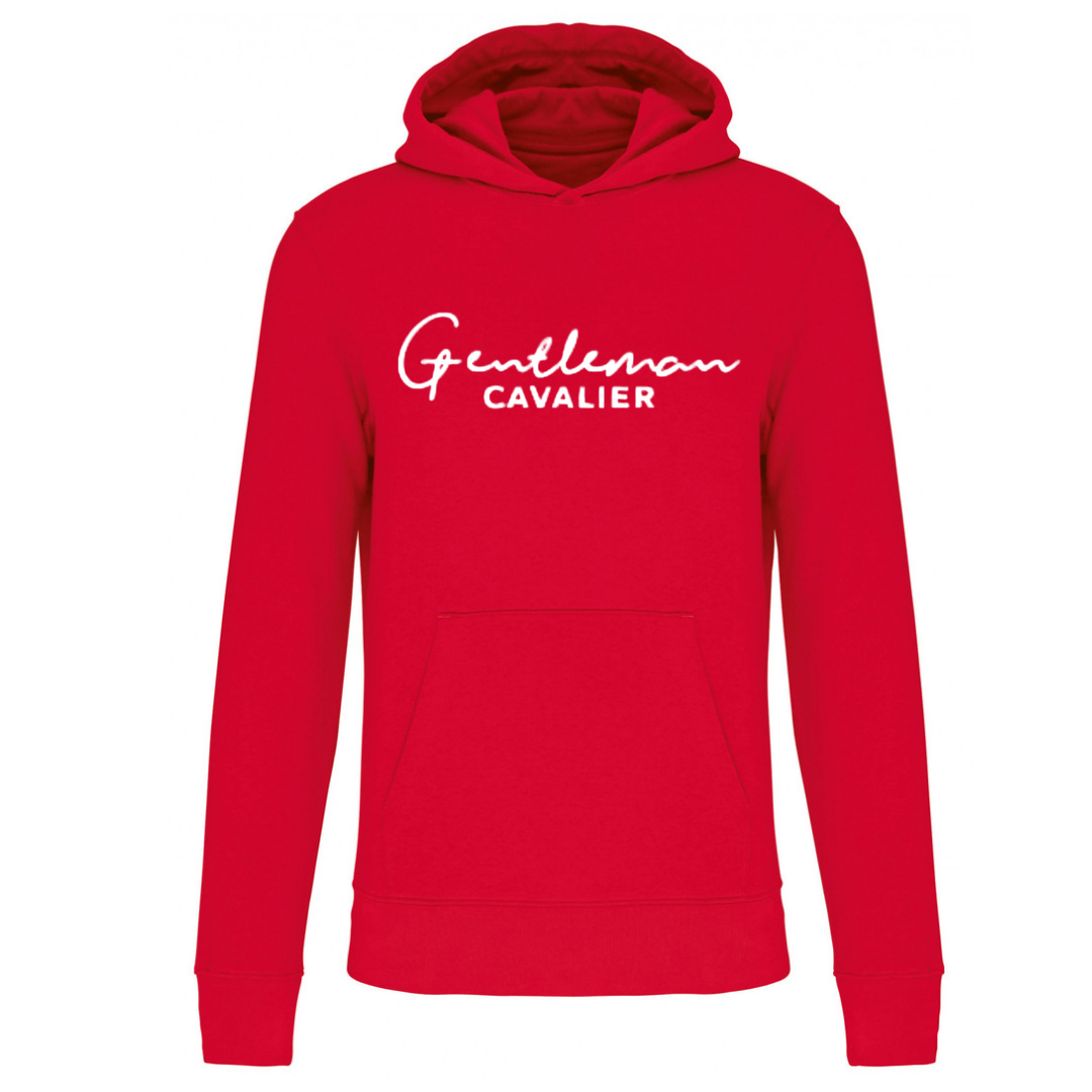 RED BOY’S HOODED SWEATSHIRT / LOGO OF YOUR CHOICE