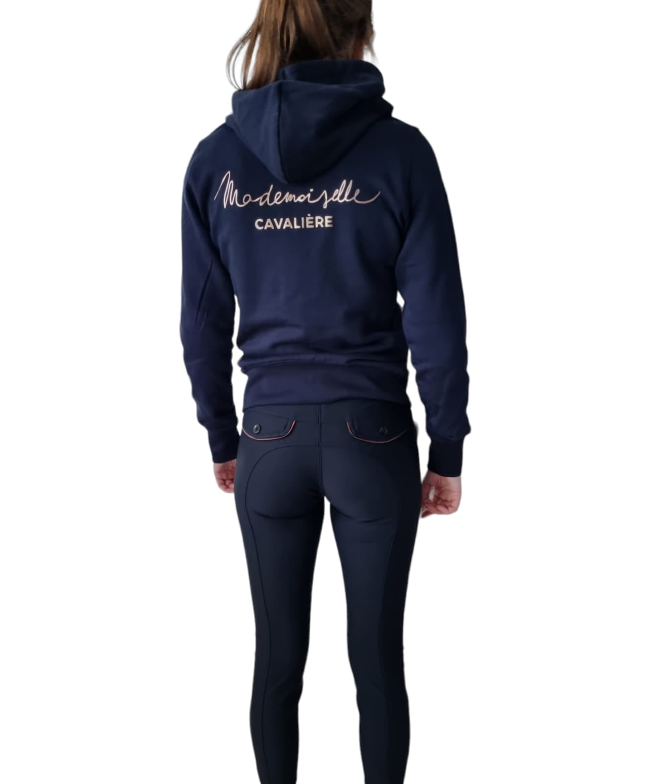 SWEAT ZIPPE M.C NAVY / ROSE GOLD