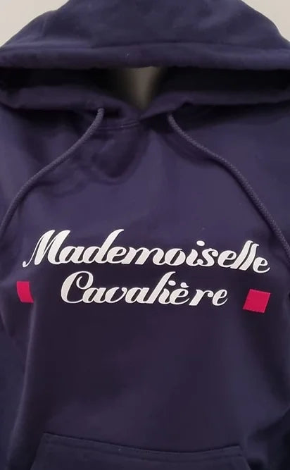 SWEAT CAPUCHE PERSO NAVY M.C FILLE