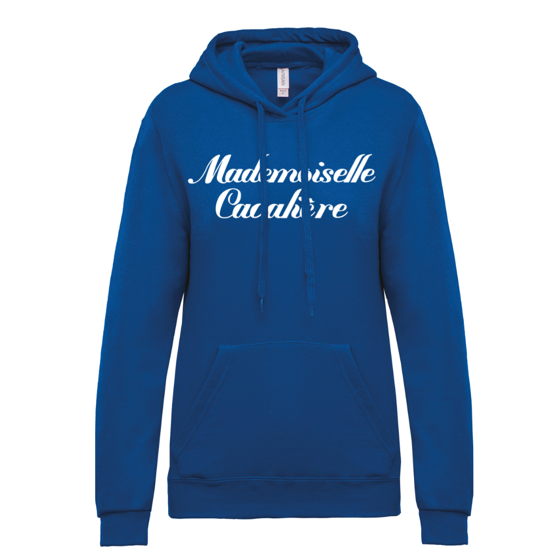 SWEAT CAPUCHE M.C BLEU ROI / Logo au choix